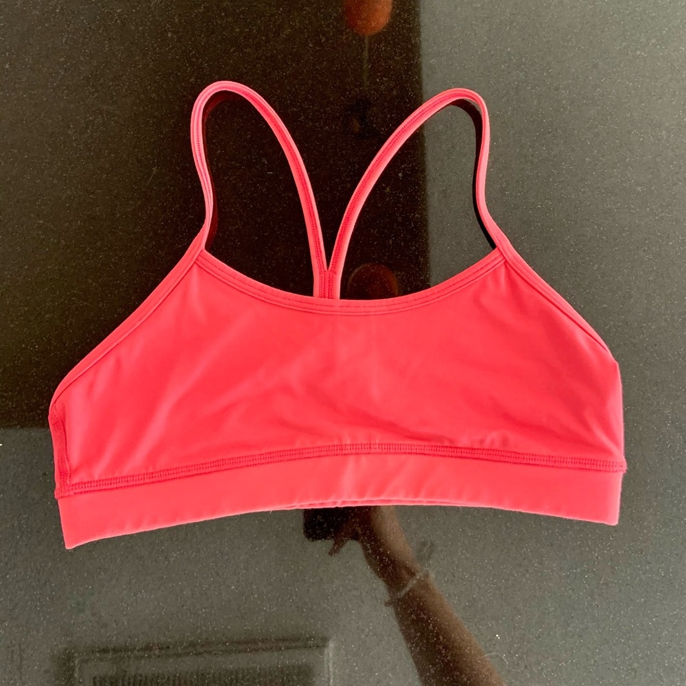 Pink Lululemon Sports Bra size 6